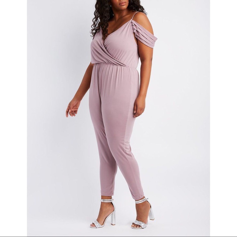 CHARLOTTE RUSSE | Cold Shoulder Jumpsuit